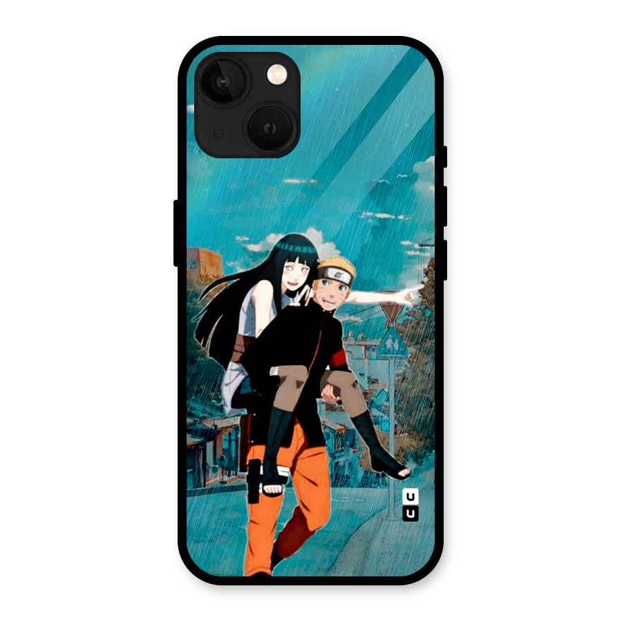 Hinata Hop Rain Glass Back Case for iPhone 13