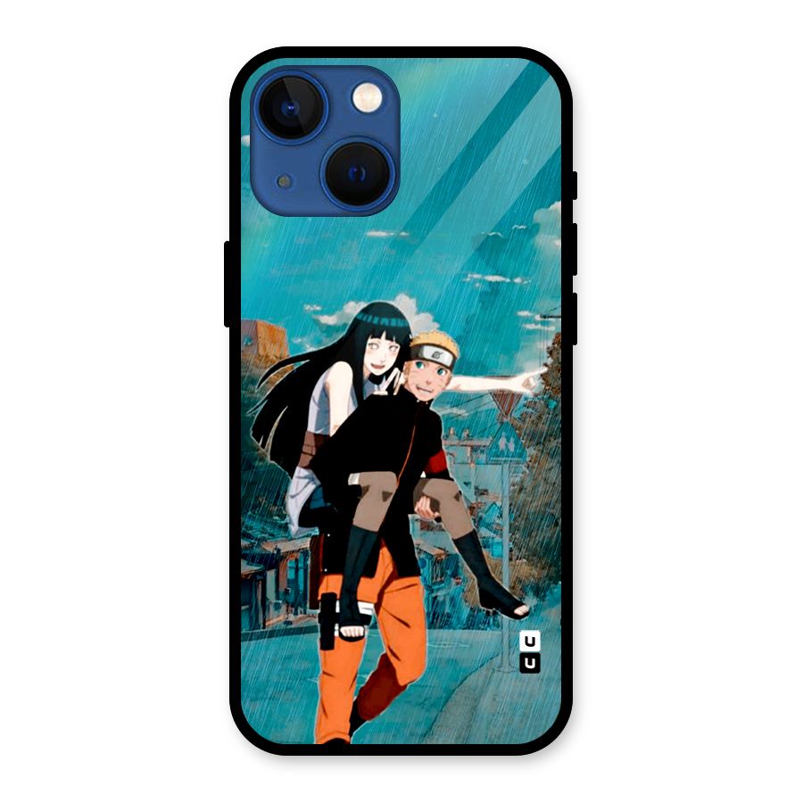 Hinata Hop Rain Glass Back Case for iPhone 13 Mini