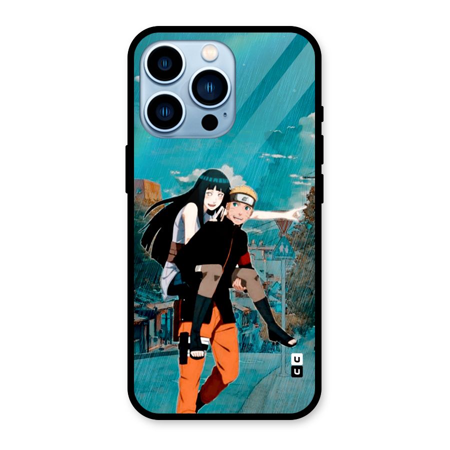 Hinata Hop Rain Glass Back Case for iPhone 13 Pro