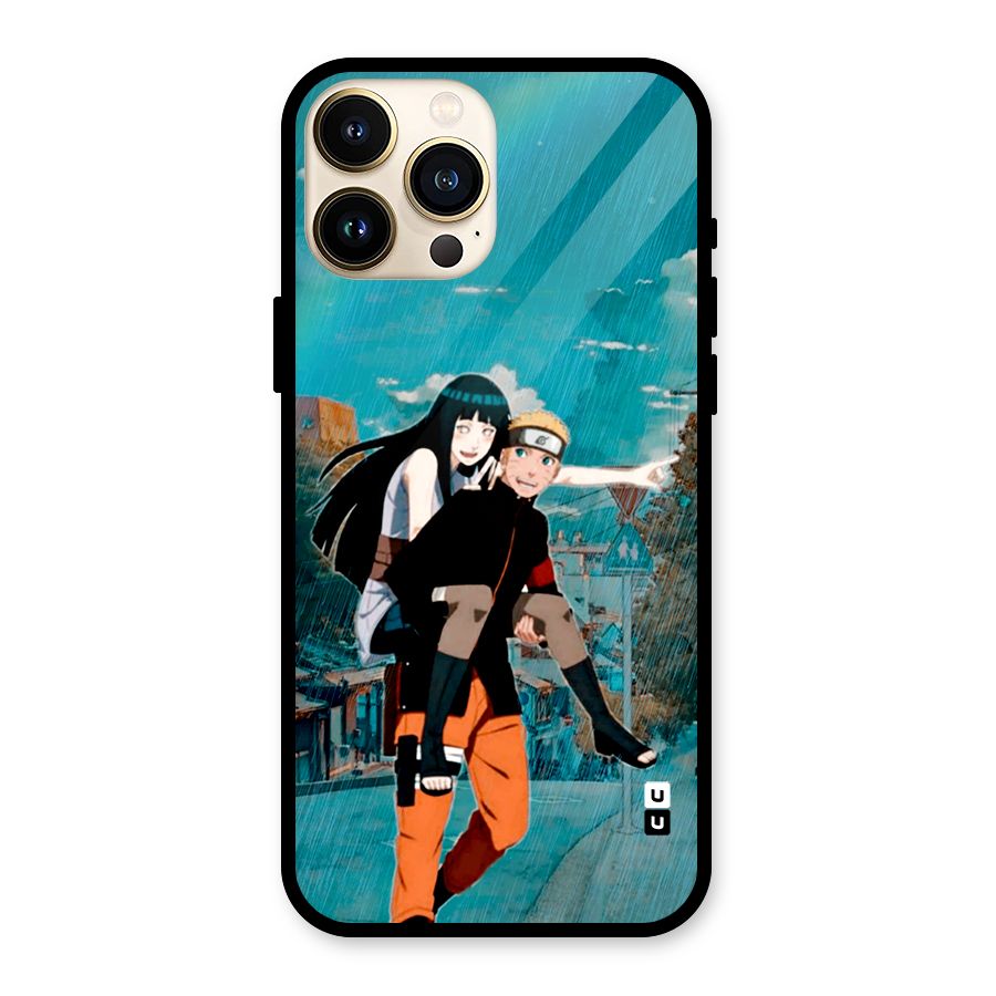 Hinata Hop Rain Glass Back Case for iPhone 13 Pro Max