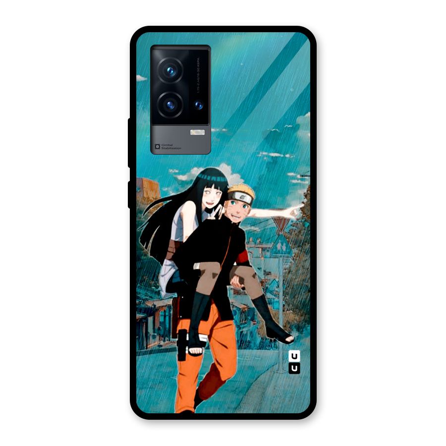Hinata Hop Rain Glass Back Case for iQOO 9 5G