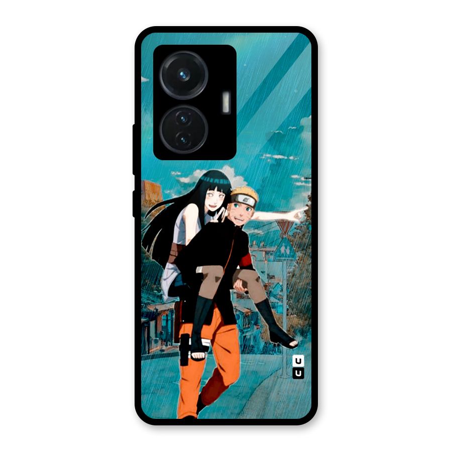 Hinata Hop Rain Glass Back Case for iQOO Z6 44W