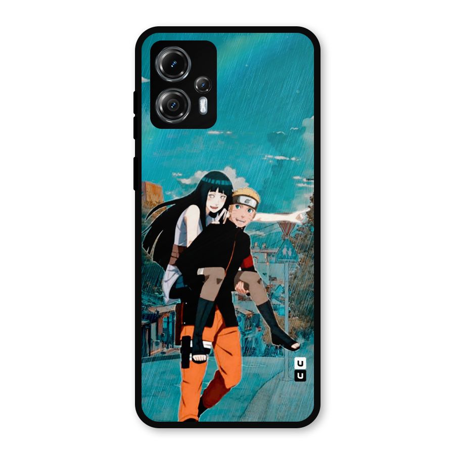 Hinata Hop Rain Metal Back Case for Moto G13