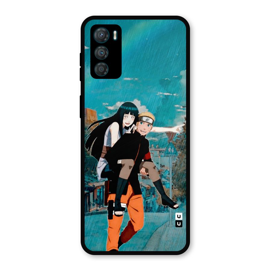 Hinata Hop Rain Metal Back Case for Moto G42