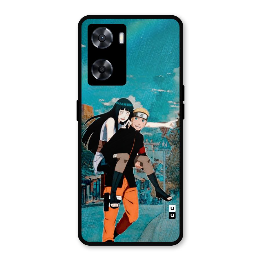 Hinata Hop Rain Metal Back Case for Oppo A57 2022
