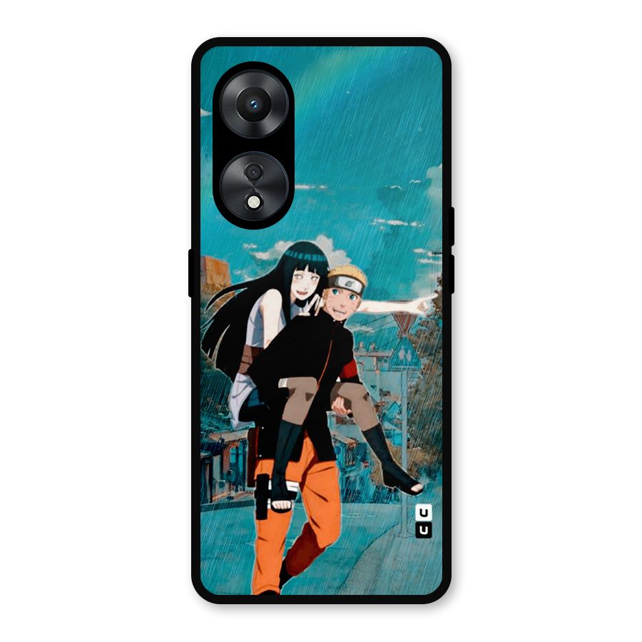 Hinata Hop Rain Metal Back Case for Oppo A78
