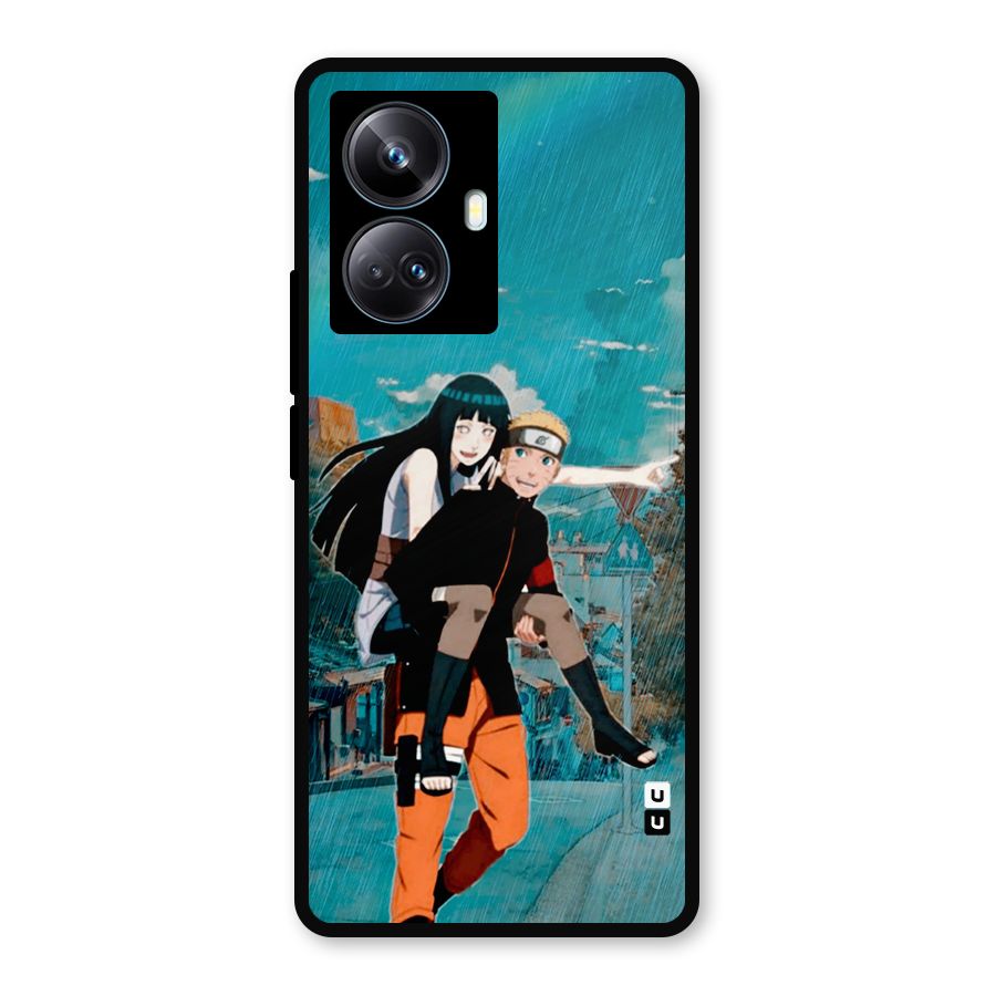 Hinata Hop Rain Metal Back Case for Realme 10 Pro Plus
