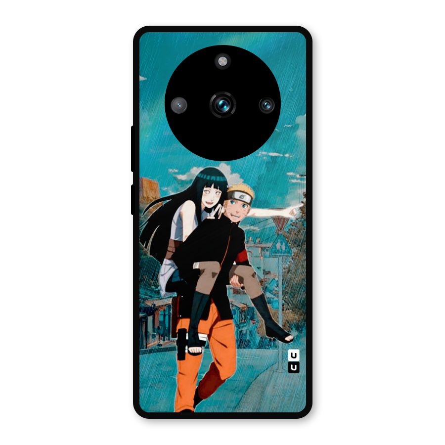 Hinata Hop Rain Metal Back Case for Realme 11 Pro Plus