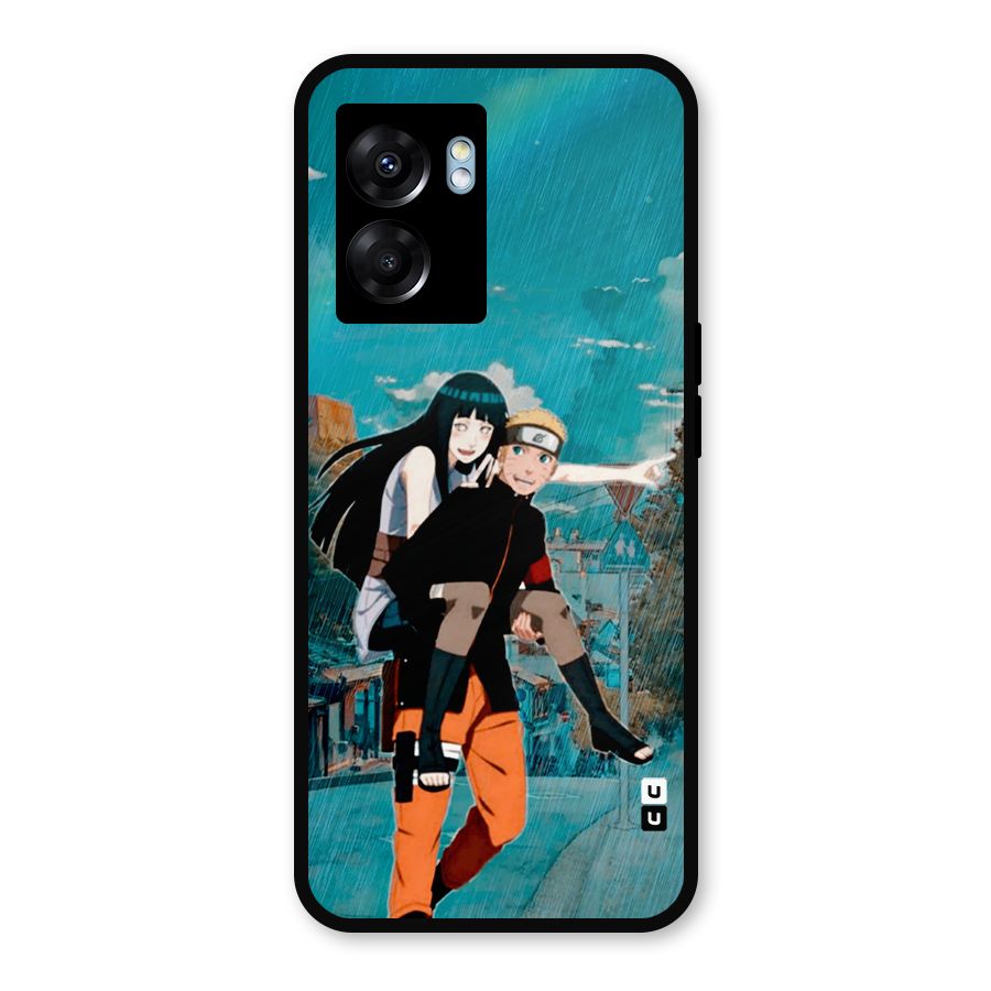 Hinata Hop Rain Metal Back Case for Realme Narzo 50 5G