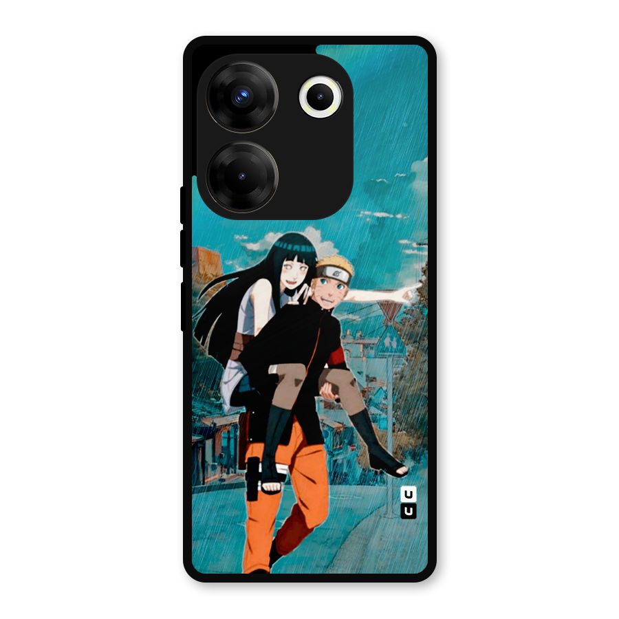 Hinata Hop Rain Metal Back Case for Tecno Camon 20 Pro
