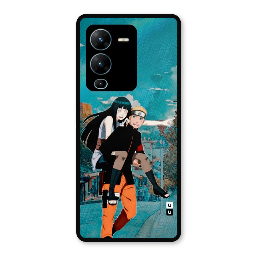 Hinata Hop Rain Metal Back Case for Vivo V25 Pro
