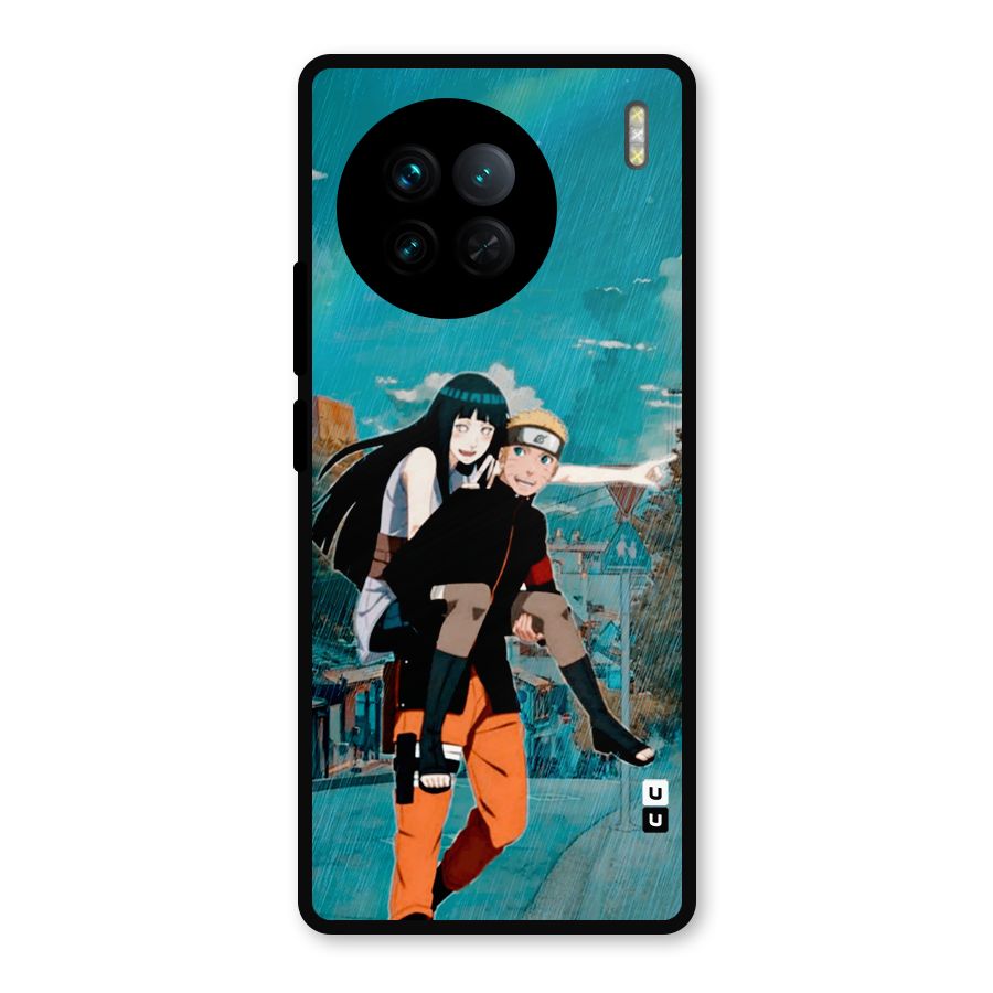 Hinata Hop Rain Metal Back Case for Vivo X90