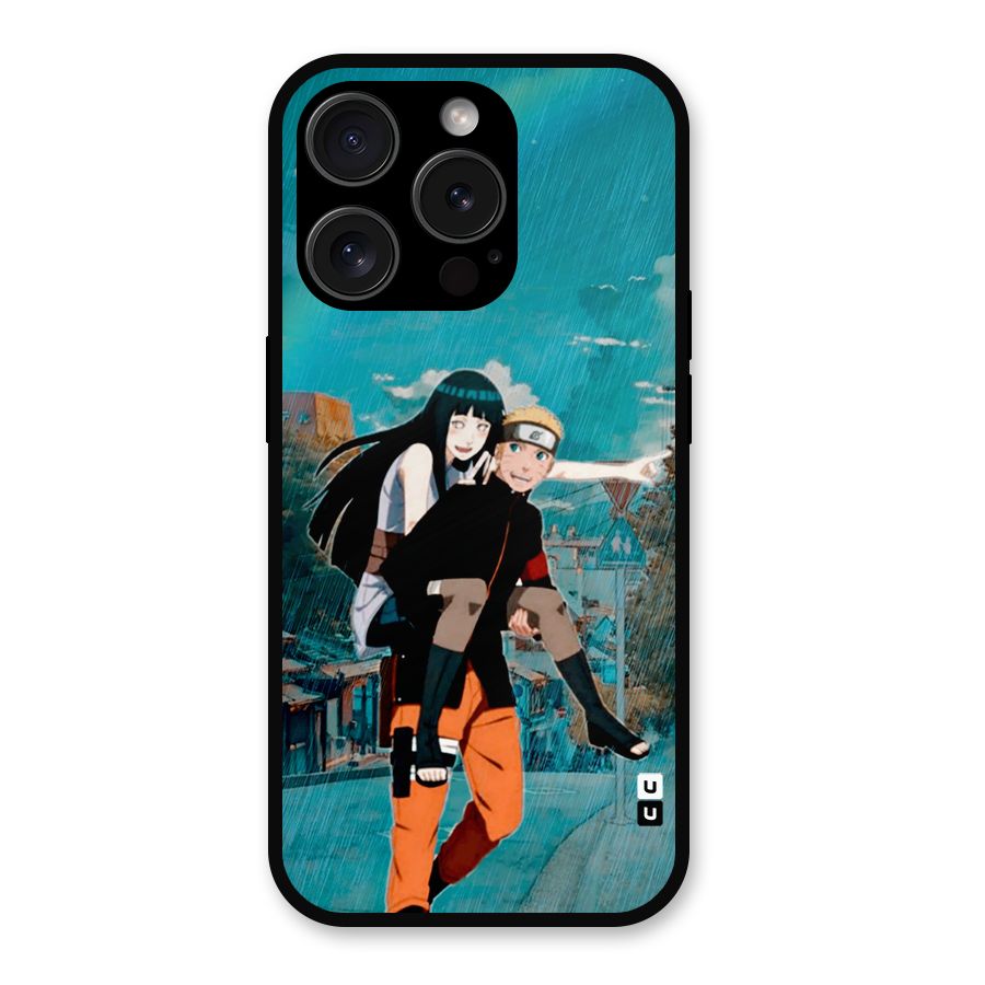 Hinata Hop Rain Metal Back Case for iPhone 15 Pro