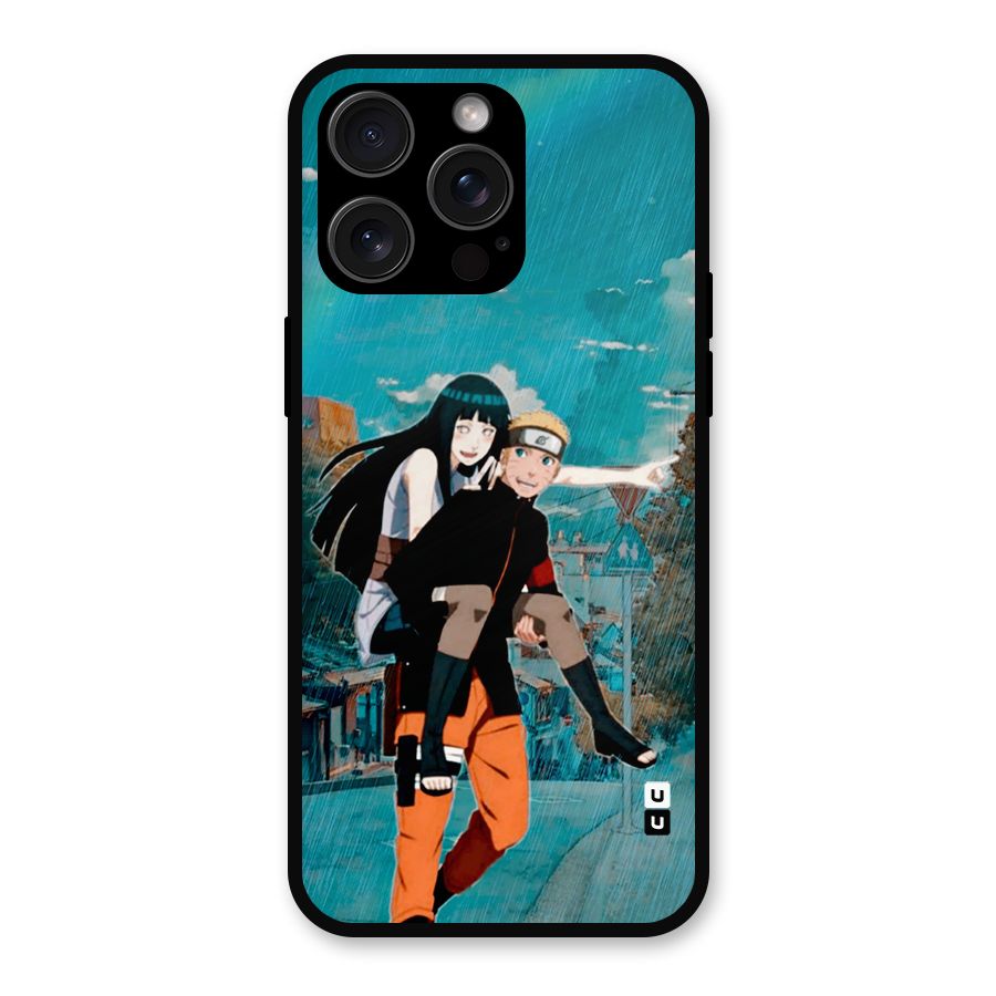 Hinata Hop Rain Metal Back Case for iPhone 15 Pro Max