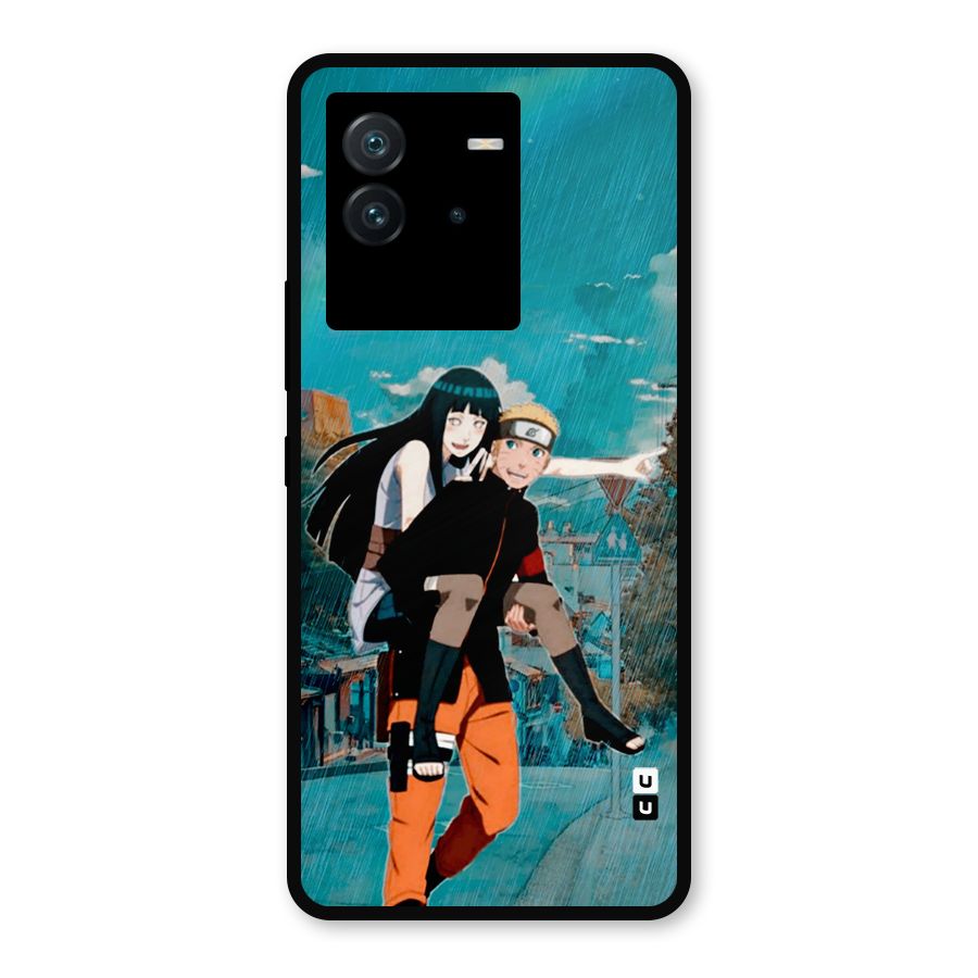 Hinata Hop Rain Metal Back Case for iQOO Neo 6 5G