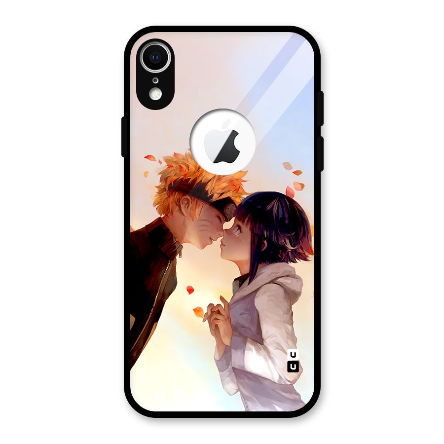 Hinata Kunik Glass Back Case for iPhone XR Logo Cut