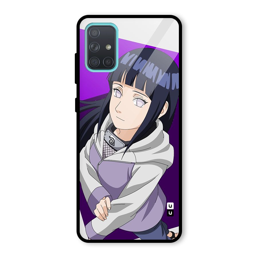 Hinata Looksup Glass Back Case for Galaxy A71