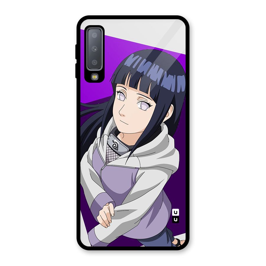 Hinata Looksup Glass Back Case for Galaxy A7 (2018)