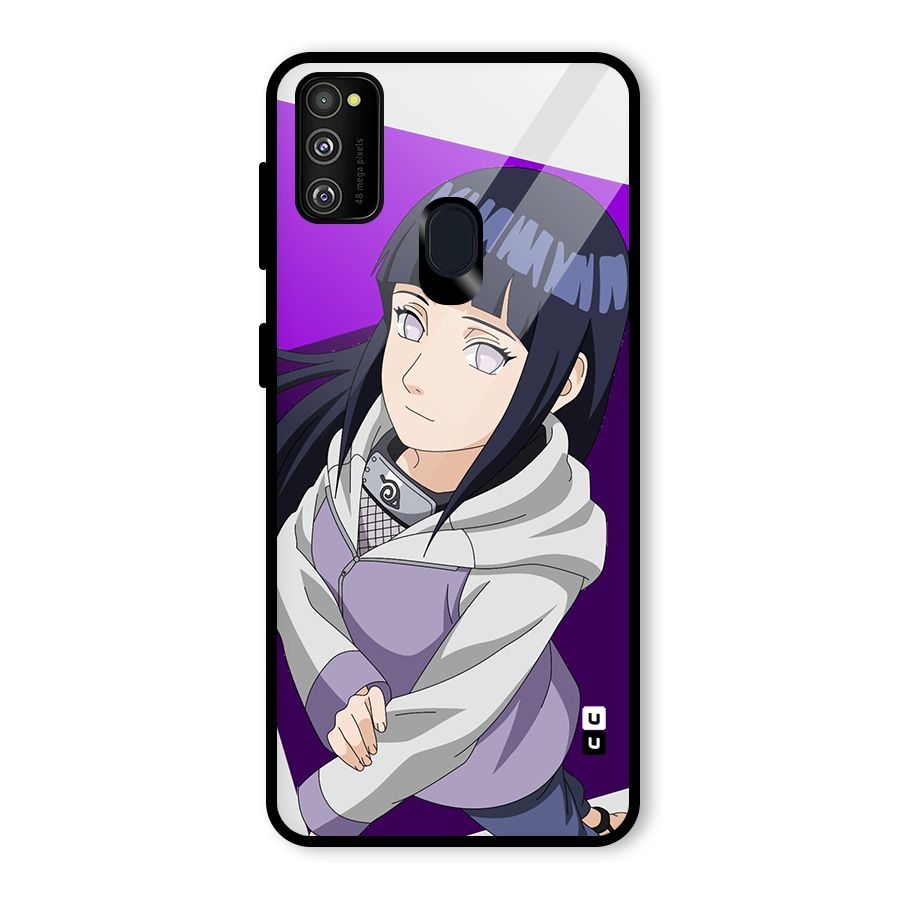 Hinata Looksup Glass Back Case for Galaxy M30s