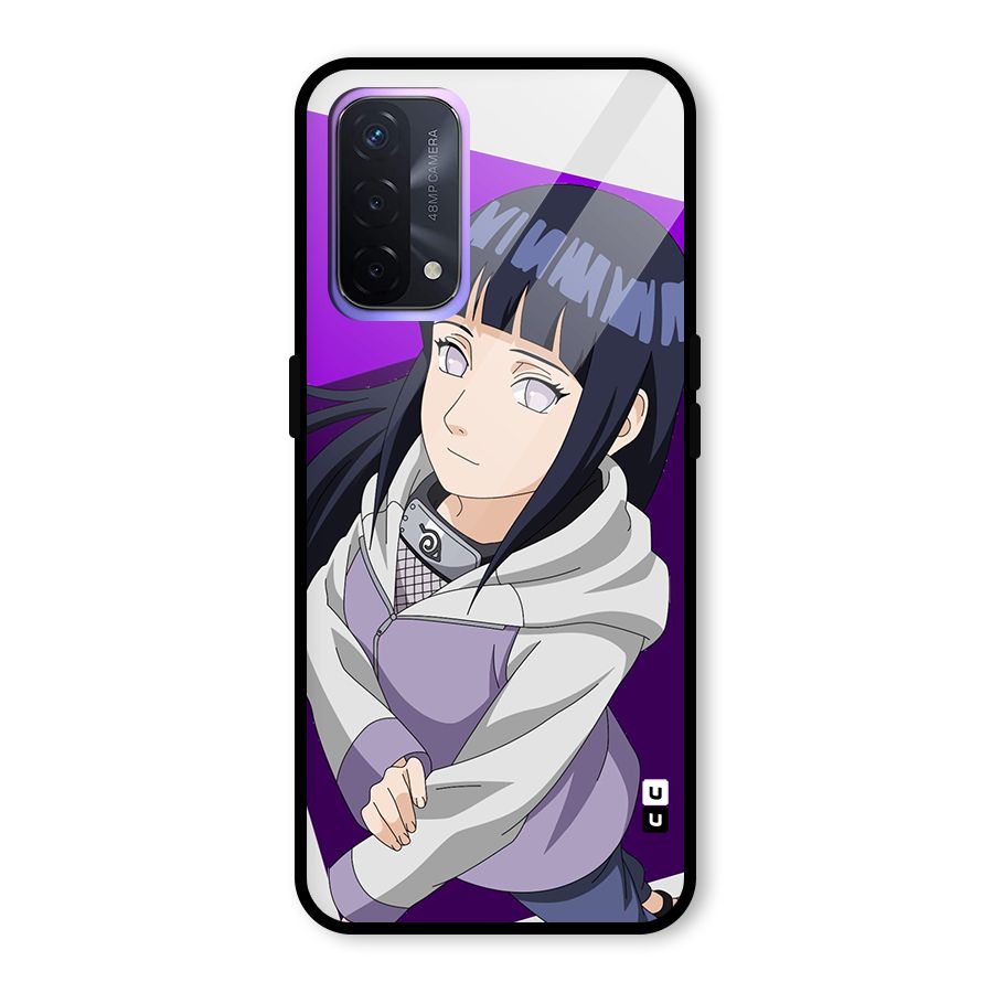 Hinata Looksup Glass Back Case for Oppo A74 5G