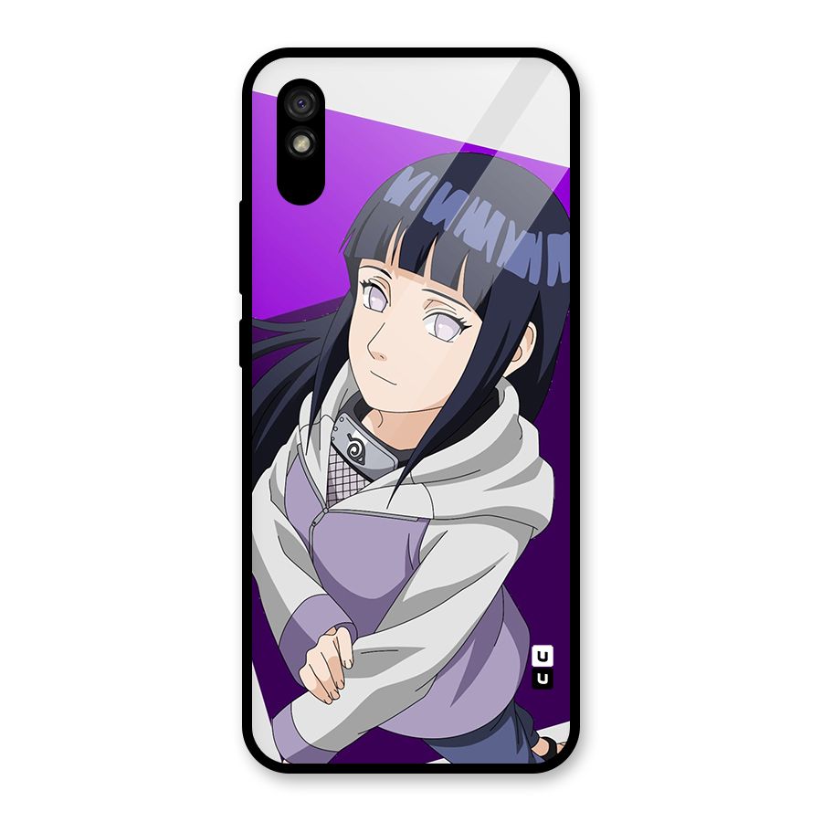 Hinata Looksup Glass Back Case for Redmi 9i
