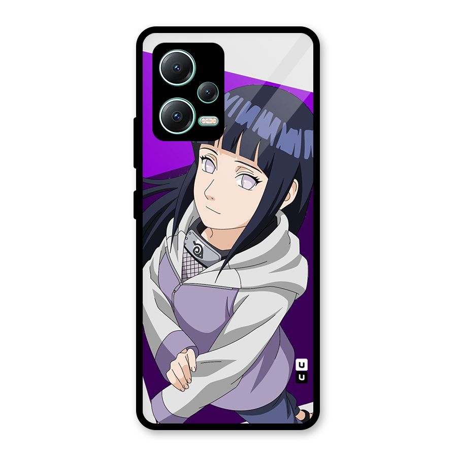 Hinata Looksup Glass Back Case for Redmi Note 12 5G