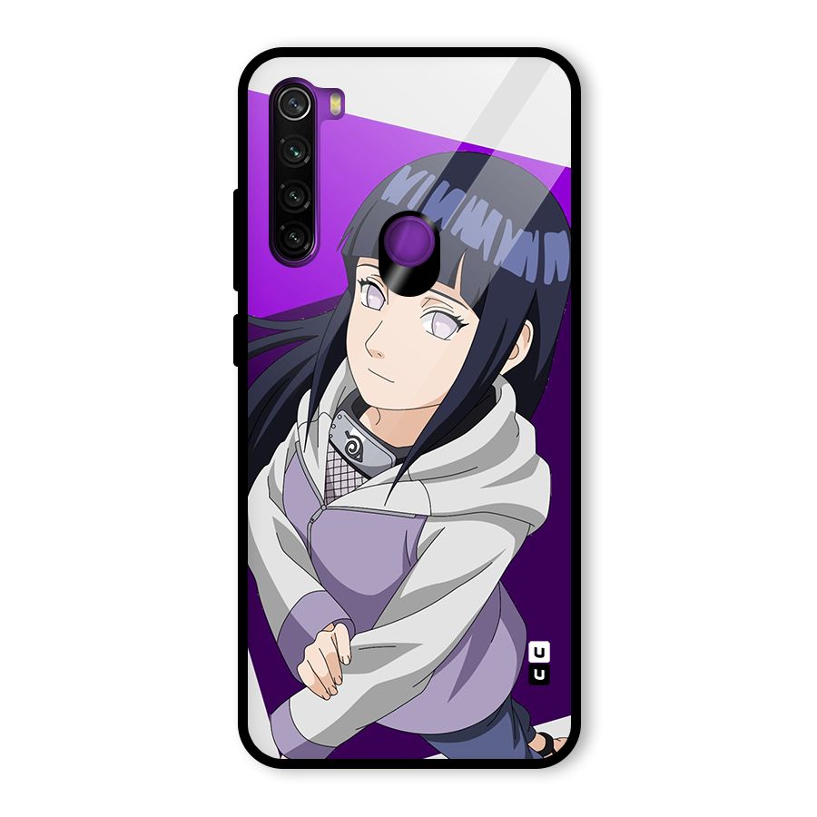 Hinata Looksup Glass Back Case for Redmi Note 8
