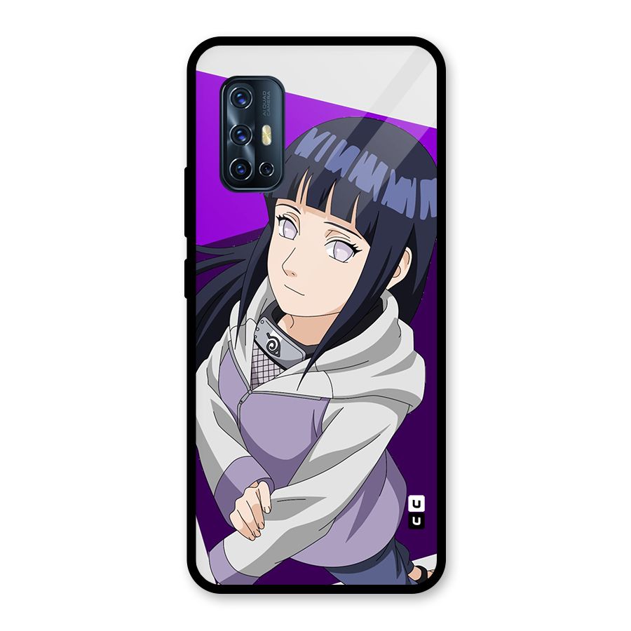 Hinata Looksup Glass Back Case for Vivo V17