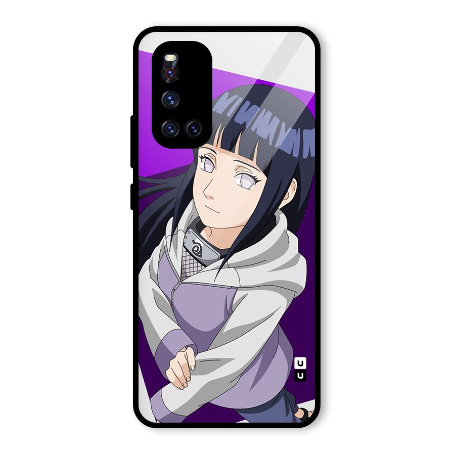 Hinata Looksup Glass Back Case for Vivo V19