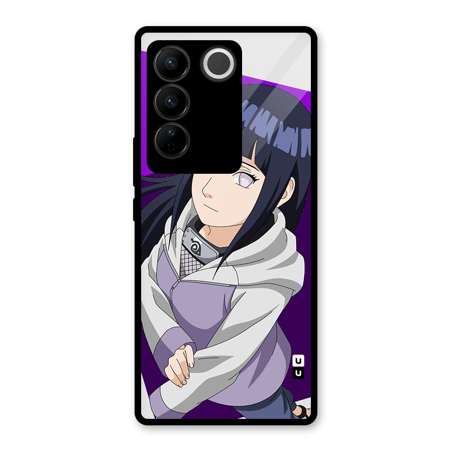 Hinata Looksup Glass Back Case for Vivo V27