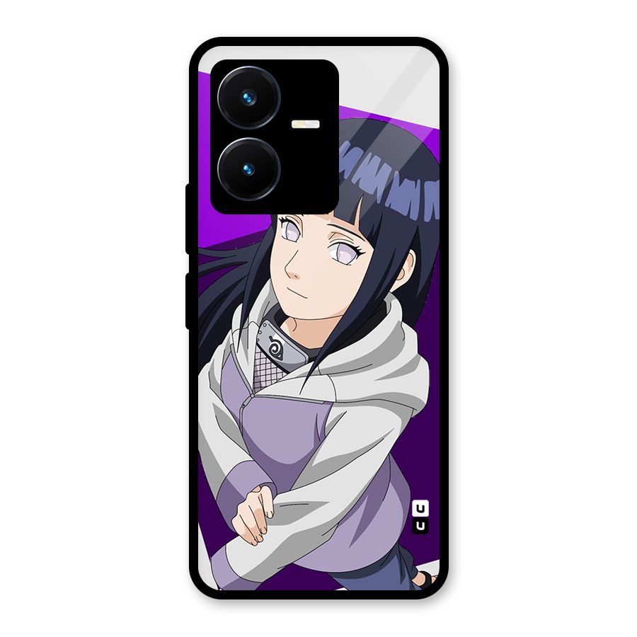 Hinata Looksup Glass Back Case for Vivo Y22s