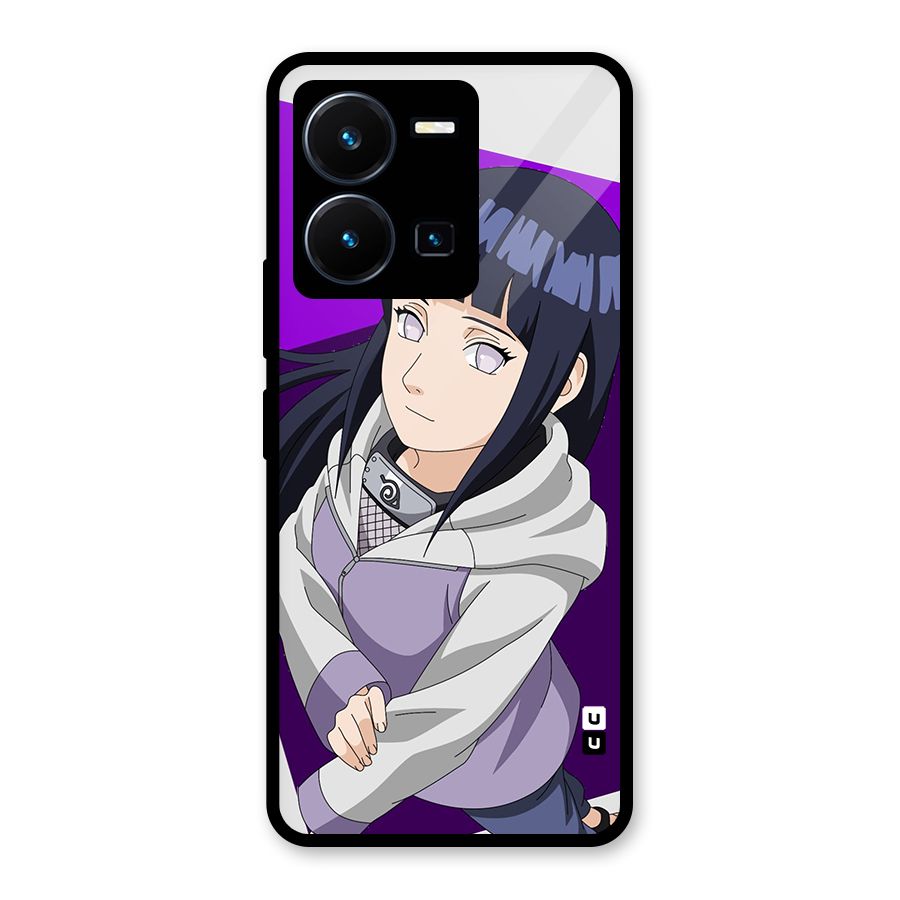 Hinata Looksup Glass Back Case for Vivo Y35