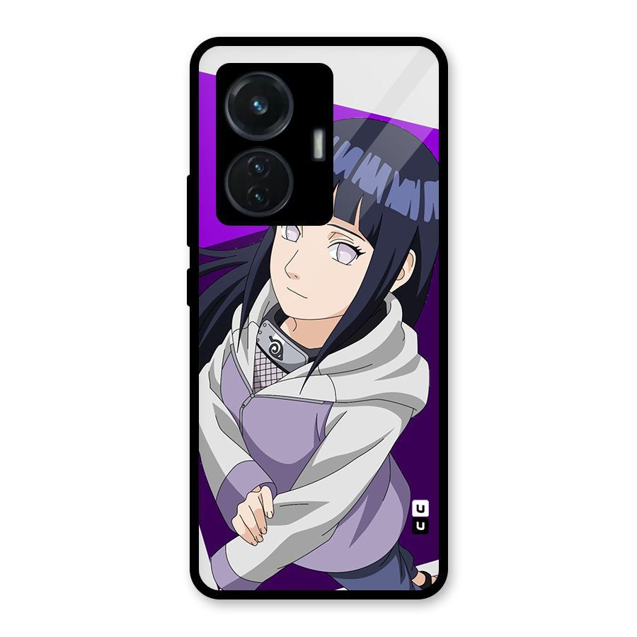 Hinata Looksup Glass Back Case for iQOO Z6 44W