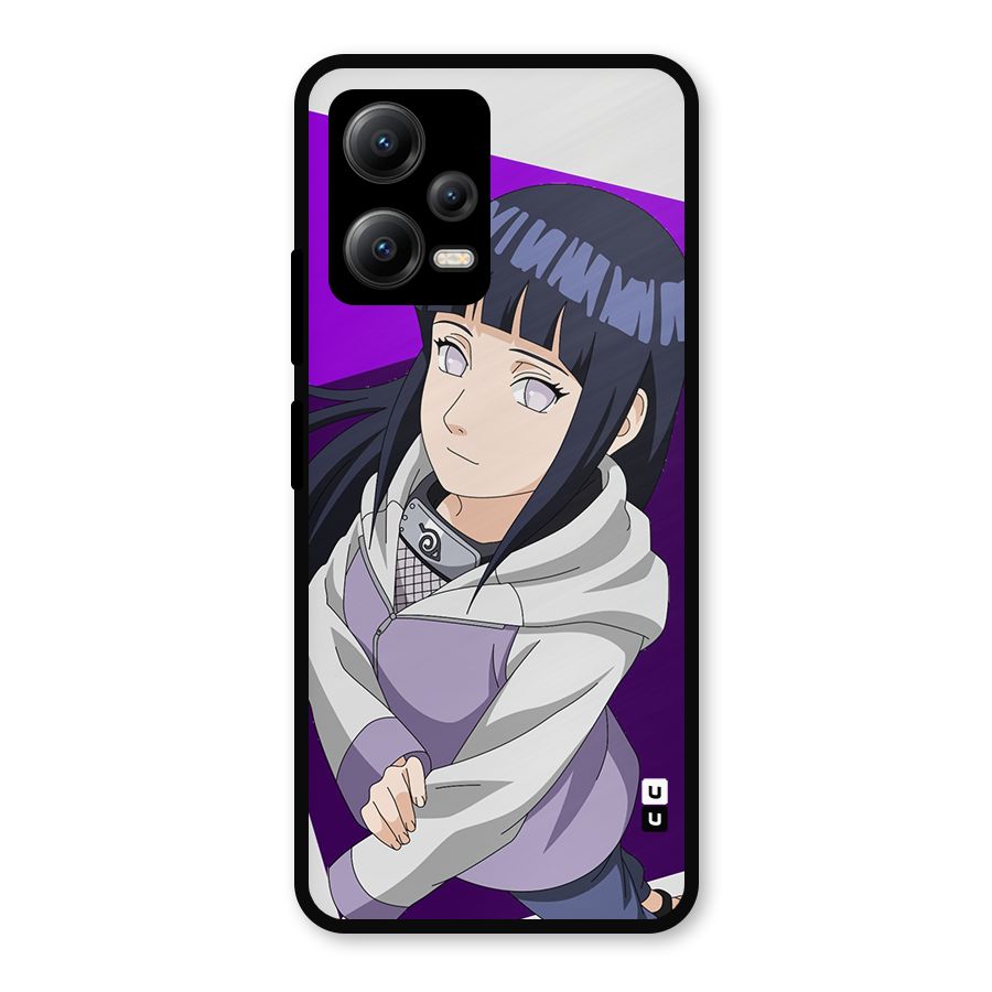 Hinata Looksup Metal Back Case for Redmi Note 12 5G