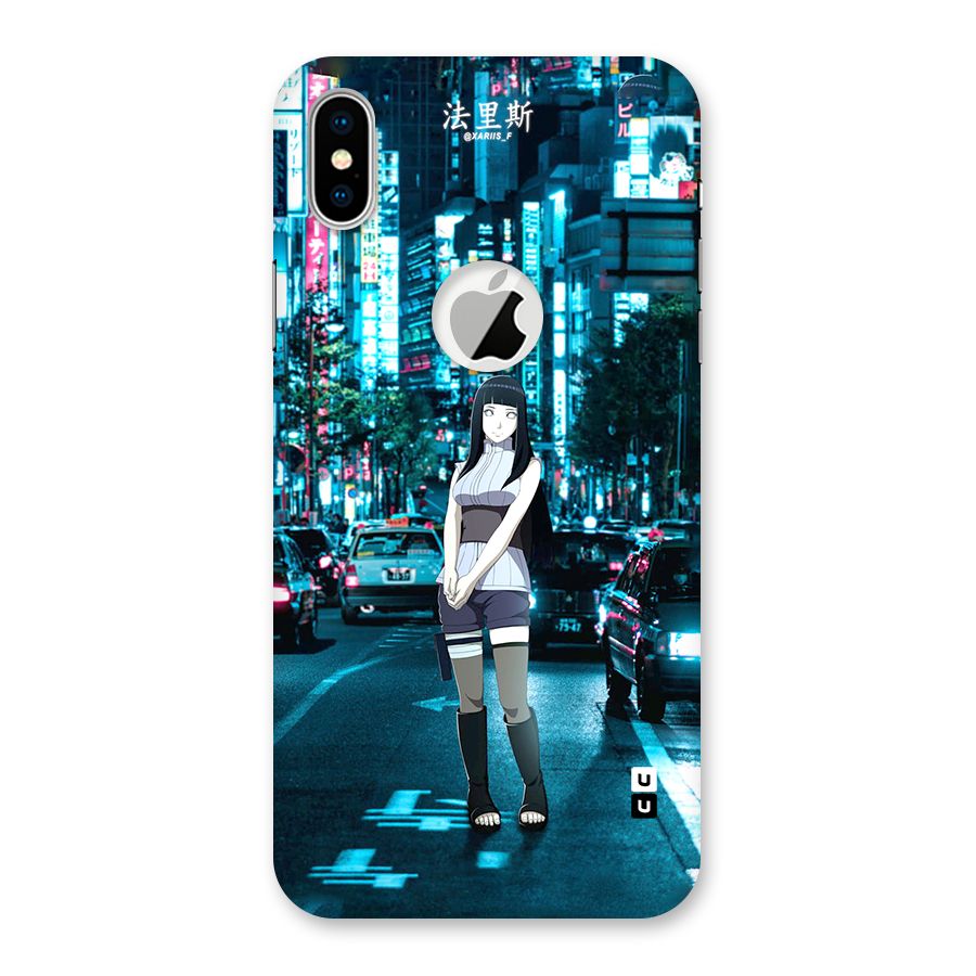 Hinata On Streets Back Case for iPhone X Logo Cut