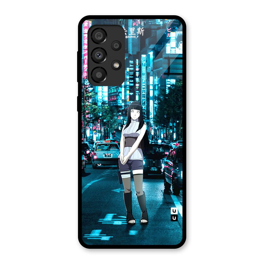 Hinata On Streets Glass Back Case for Galaxy A33 5G