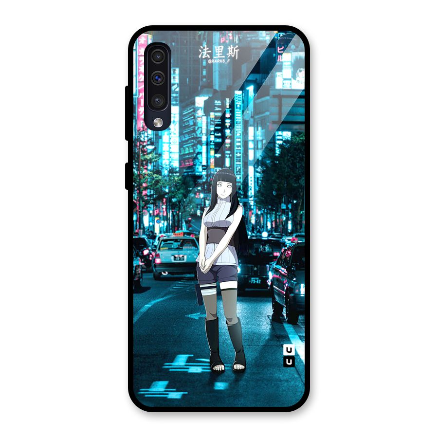 Hinata On Streets Glass Back Case for Galaxy A50