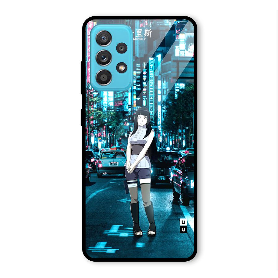 Hinata On Streets Glass Back Case for Galaxy A52