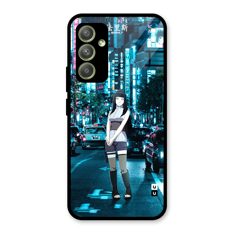 Hinata On Streets Glass Back Case for Galaxy A54