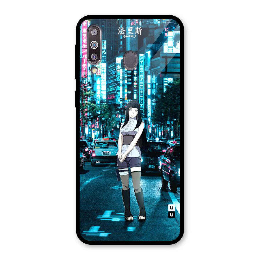 Hinata On Streets Glass Back Case for Galaxy M30