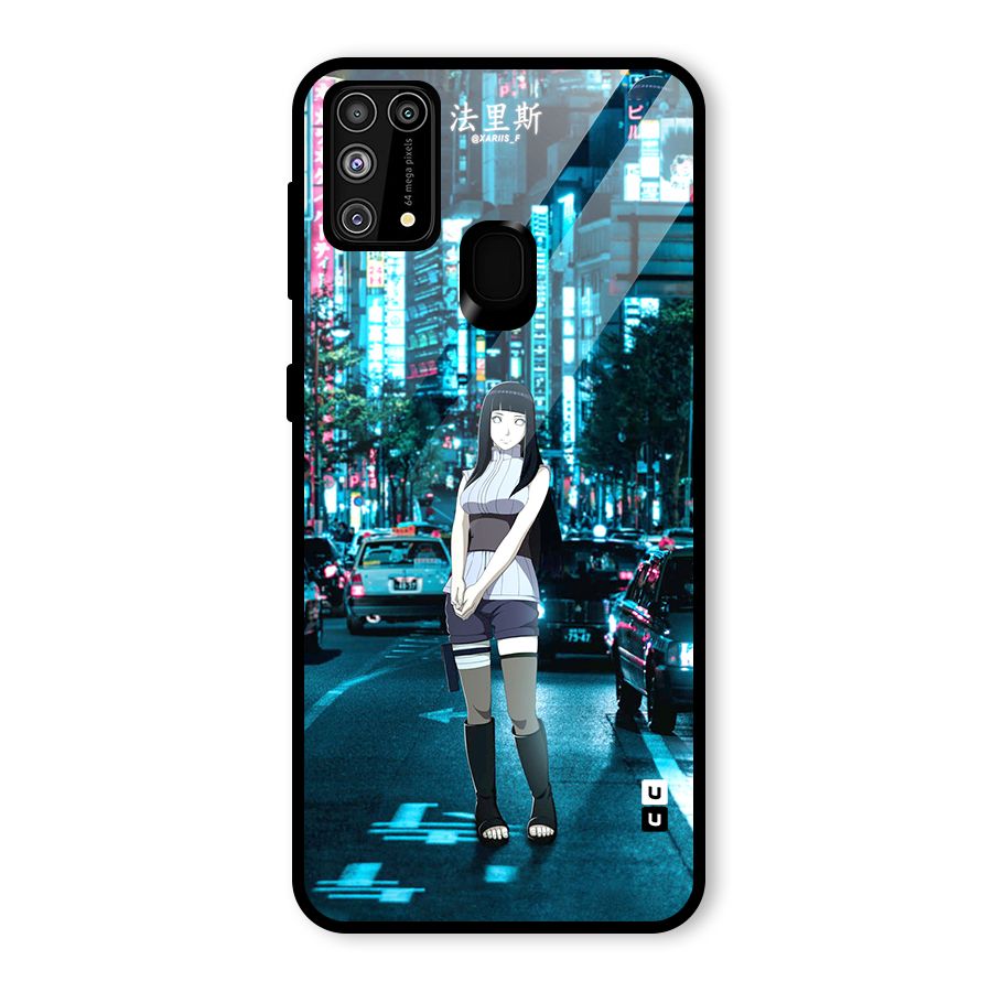 Hinata On Streets Glass Back Case for Galaxy M31