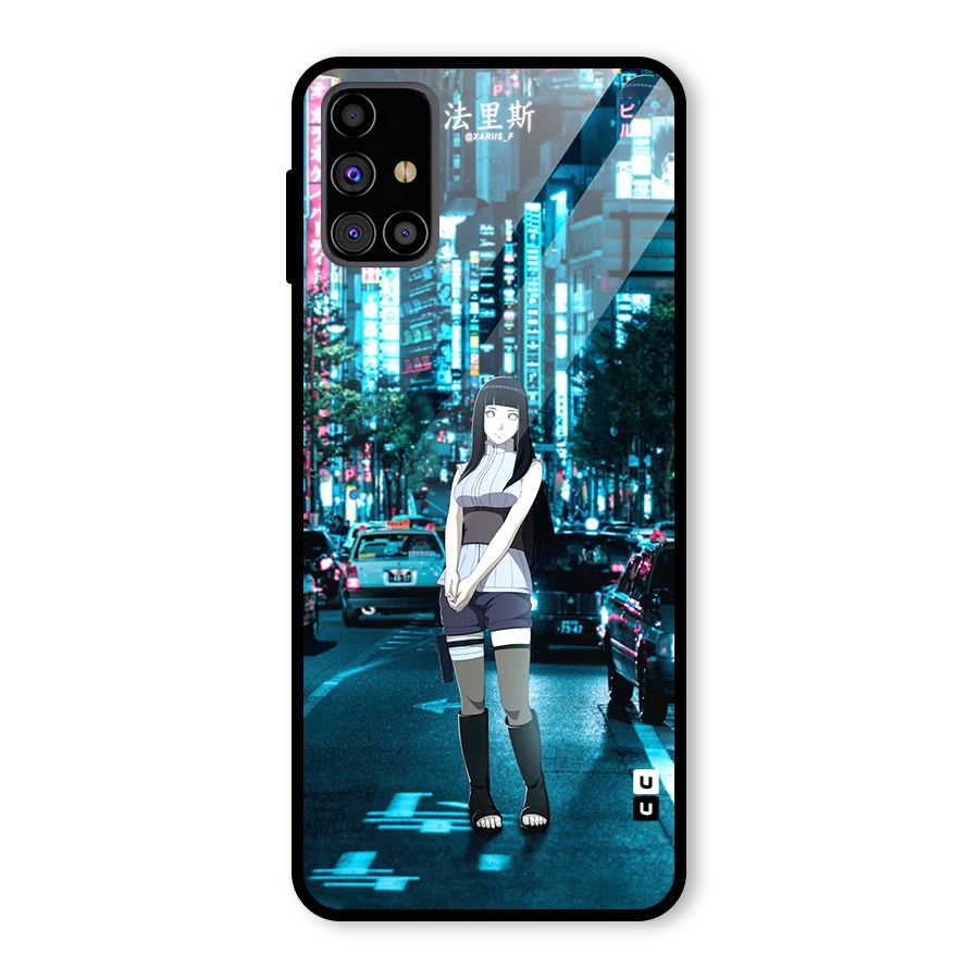 Hinata On Streets Glass Back Case for Galaxy M31s