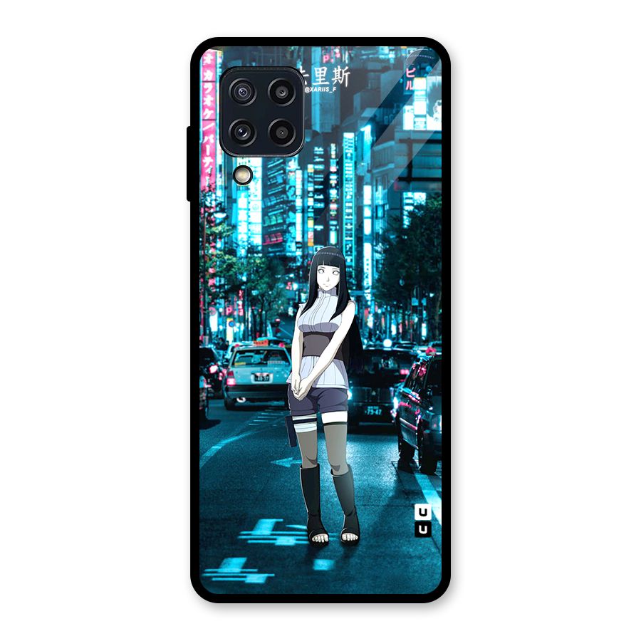 Hinata On Streets Glass Back Case for Galaxy M32