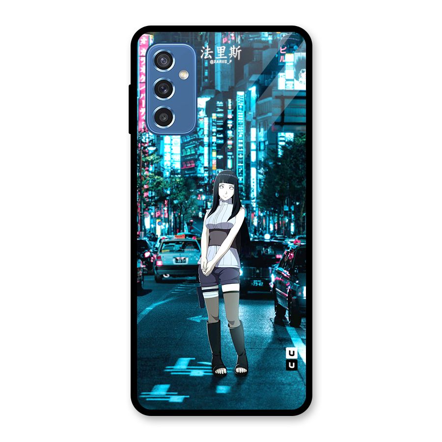 Hinata On Streets Glass Back Case for Galaxy M52 5G