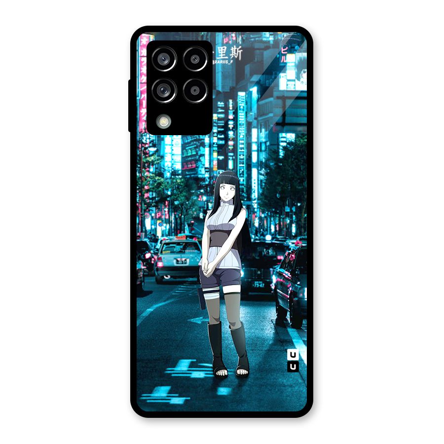 Hinata On Streets Glass Back Case for Galaxy M53 5G