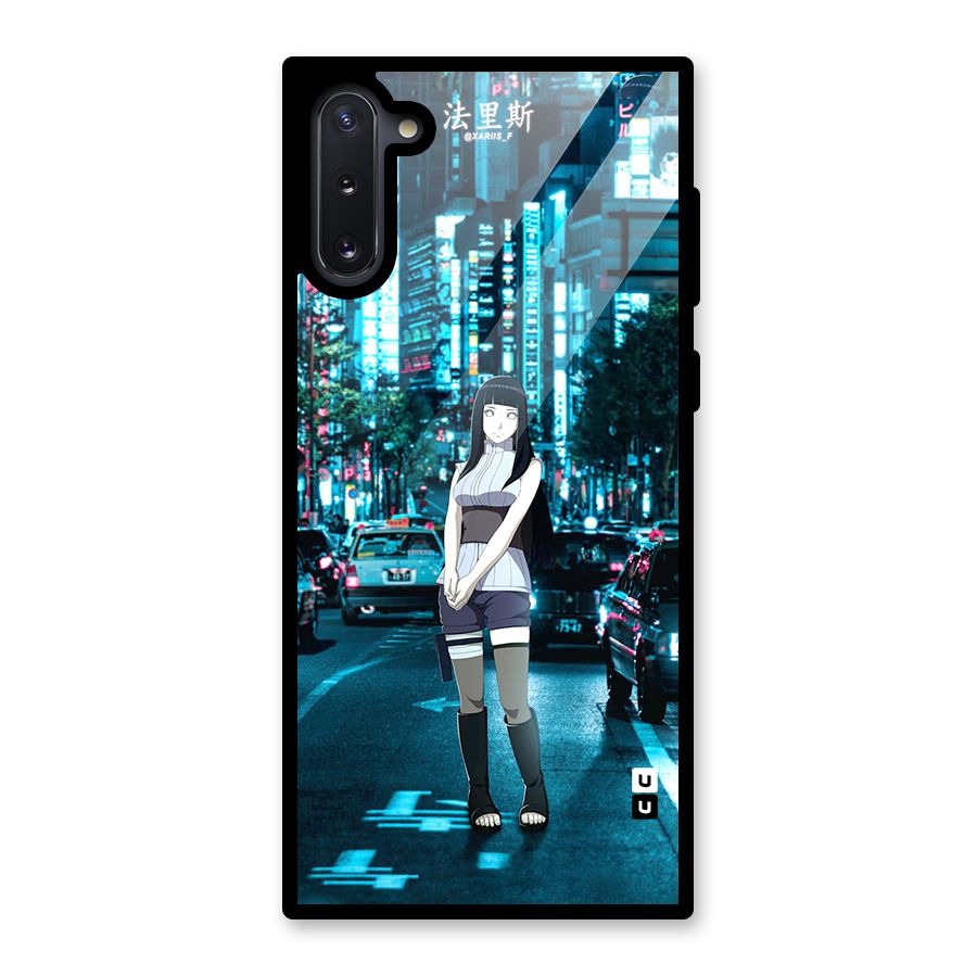 Hinata On Streets Glass Back Case for Galaxy Note 10