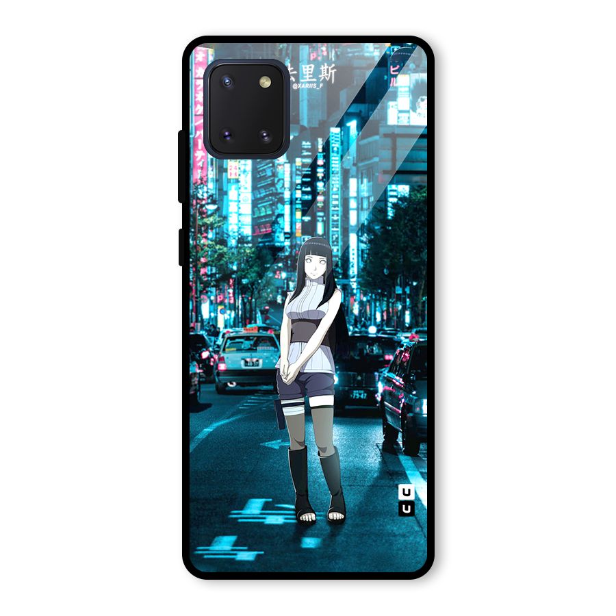Hinata On Streets Glass Back Case for Galaxy Note 10 Lite