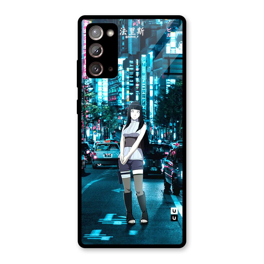 Hinata On Streets Glass Back Case for Galaxy Note 20