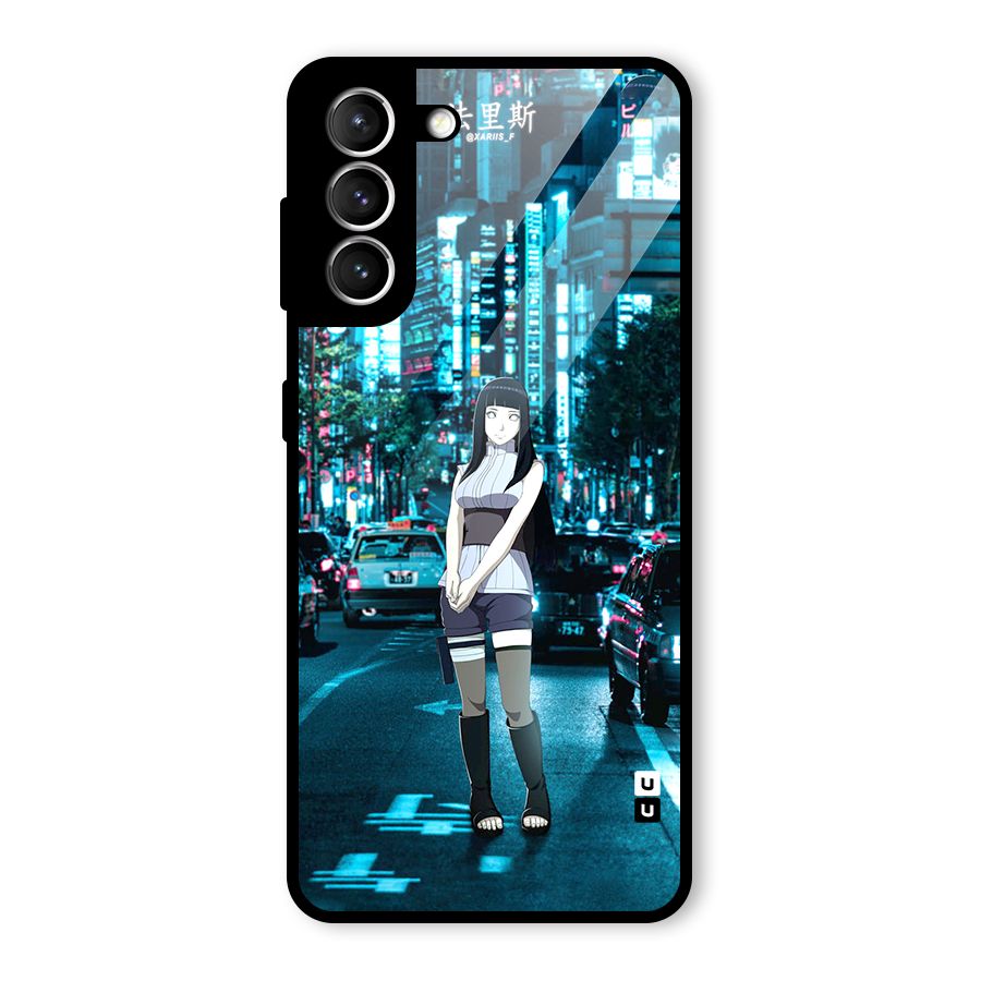 Hinata On Streets Glass Back Case for Galaxy S21 5G