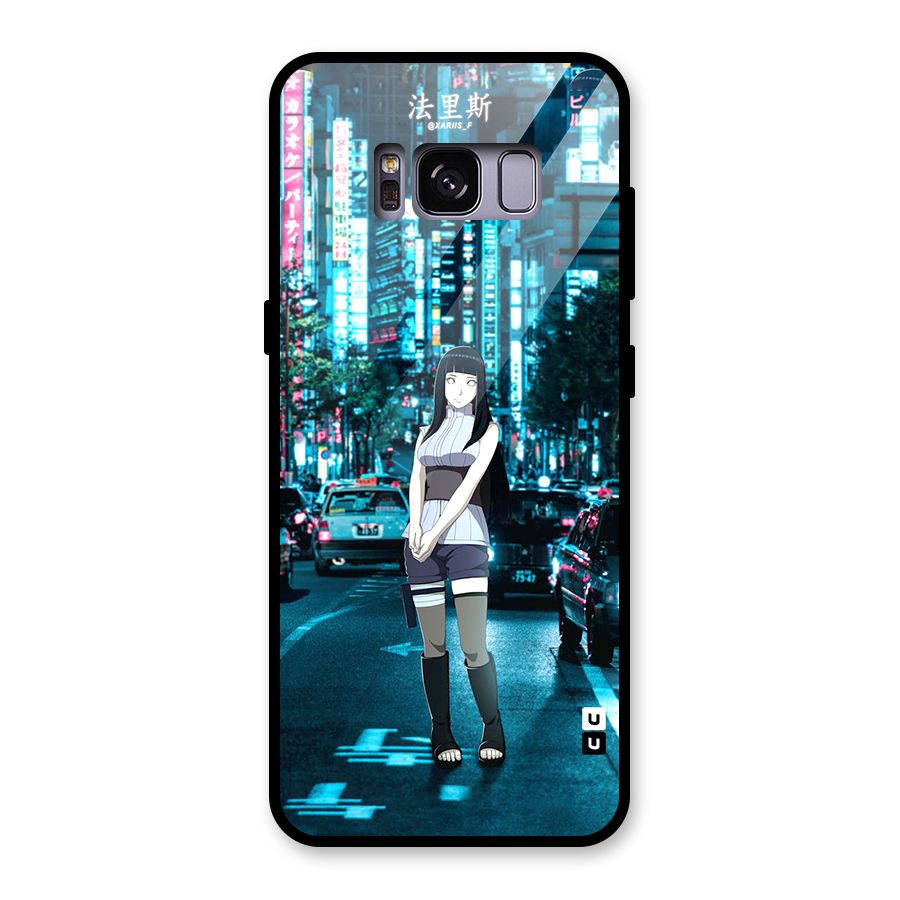 Hinata On Streets Glass Back Case for Galaxy S8